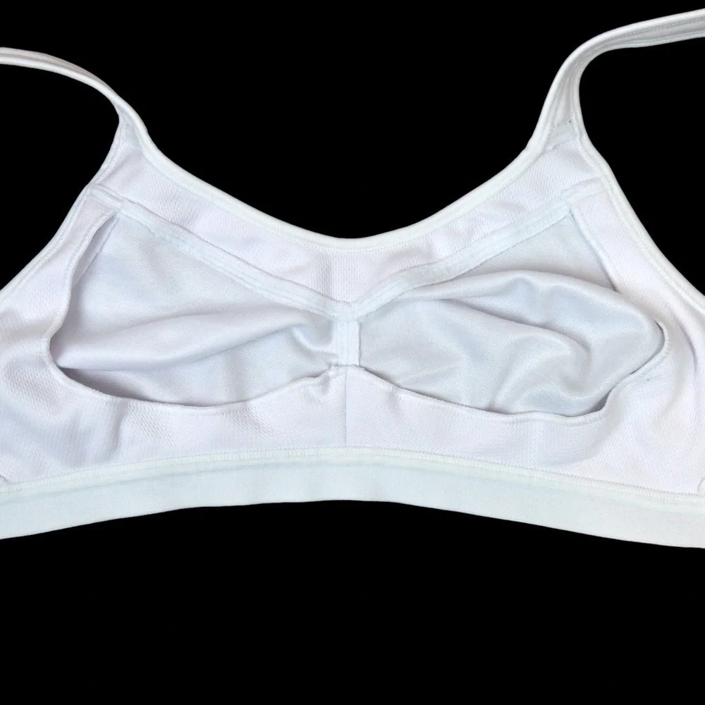 38C Playtex 18 Hour 4159 Active Breathable Comfort Wirefree Bra, White Like New!